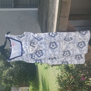 Lilly Pulitzer dress with flower stitching size 6